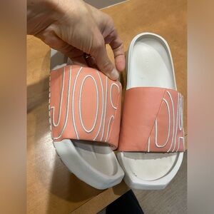 Mens Jordan pink sandals/slides size 9
